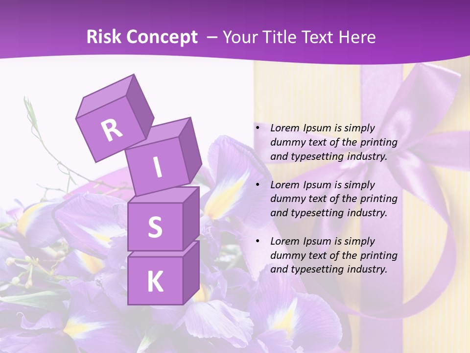 Ribbon Bow Present PowerPoint Template