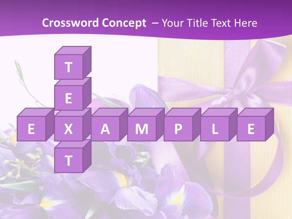 Ribbon Bow Present PowerPoint Template