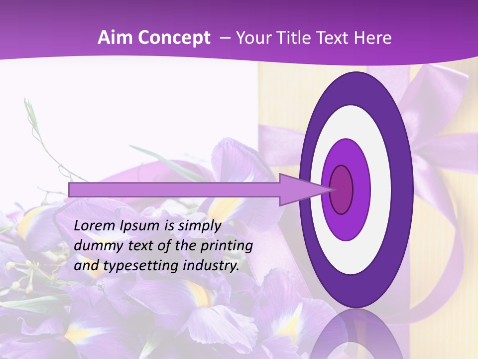 Ribbon Bow Present PowerPoint Template