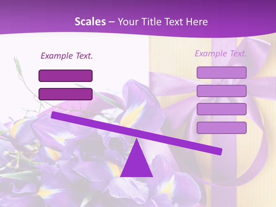Ribbon Bow Present PowerPoint Template