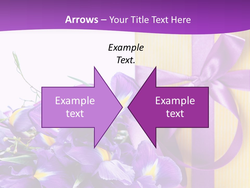 Ribbon Bow Present PowerPoint Template