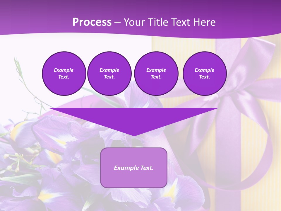 Ribbon Bow Present PowerPoint Template