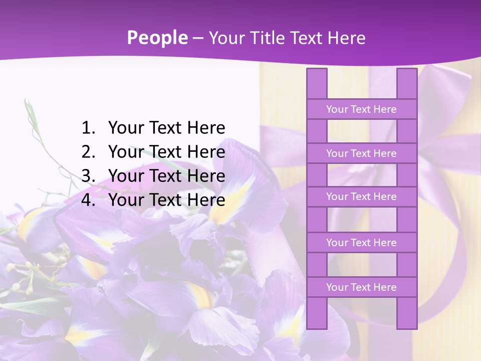 Ribbon Bow Present PowerPoint Template