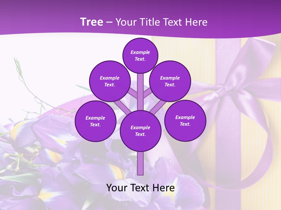 Ribbon Bow Present PowerPoint Template