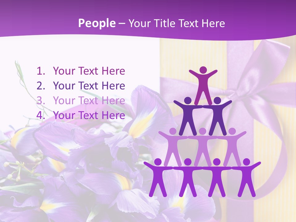 Ribbon Bow Present PowerPoint Template
