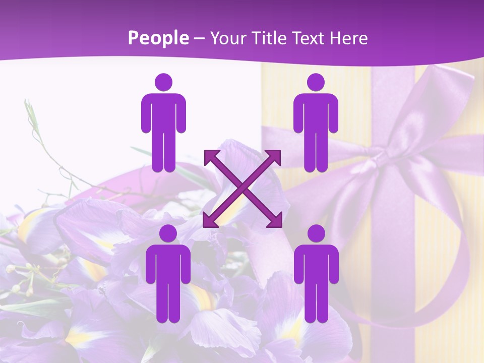 Ribbon Bow Present PowerPoint Template