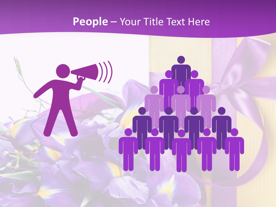 Ribbon Bow Present PowerPoint Template