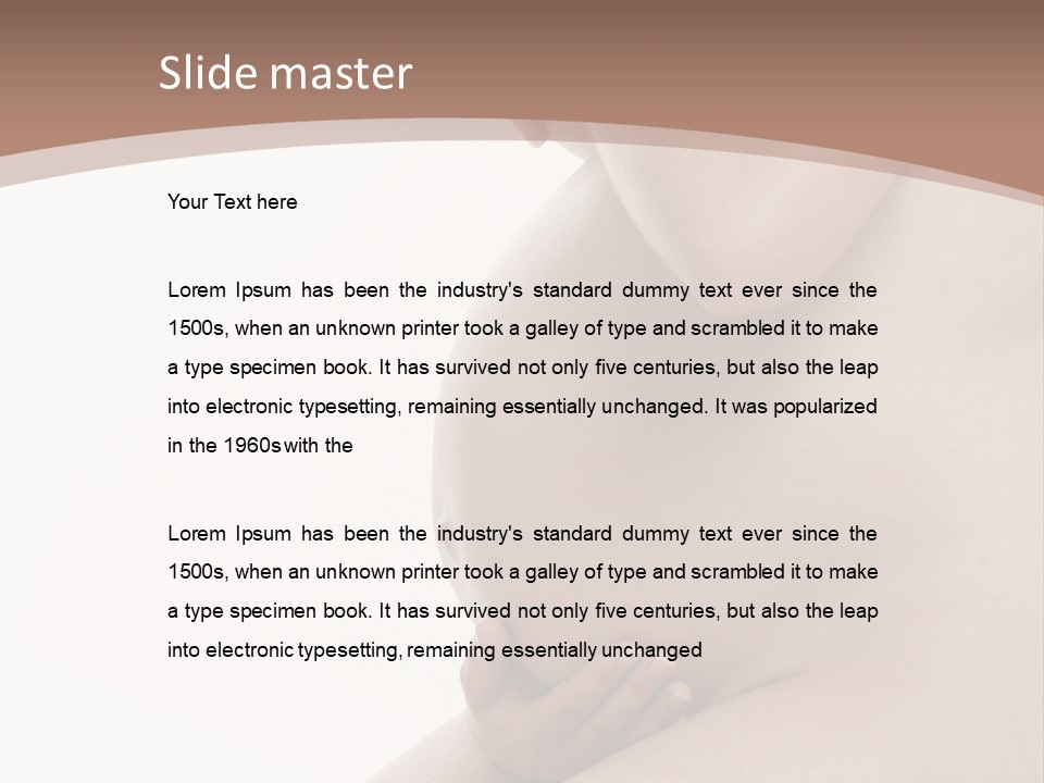 Embarazo Cari Nacer PowerPoint Template