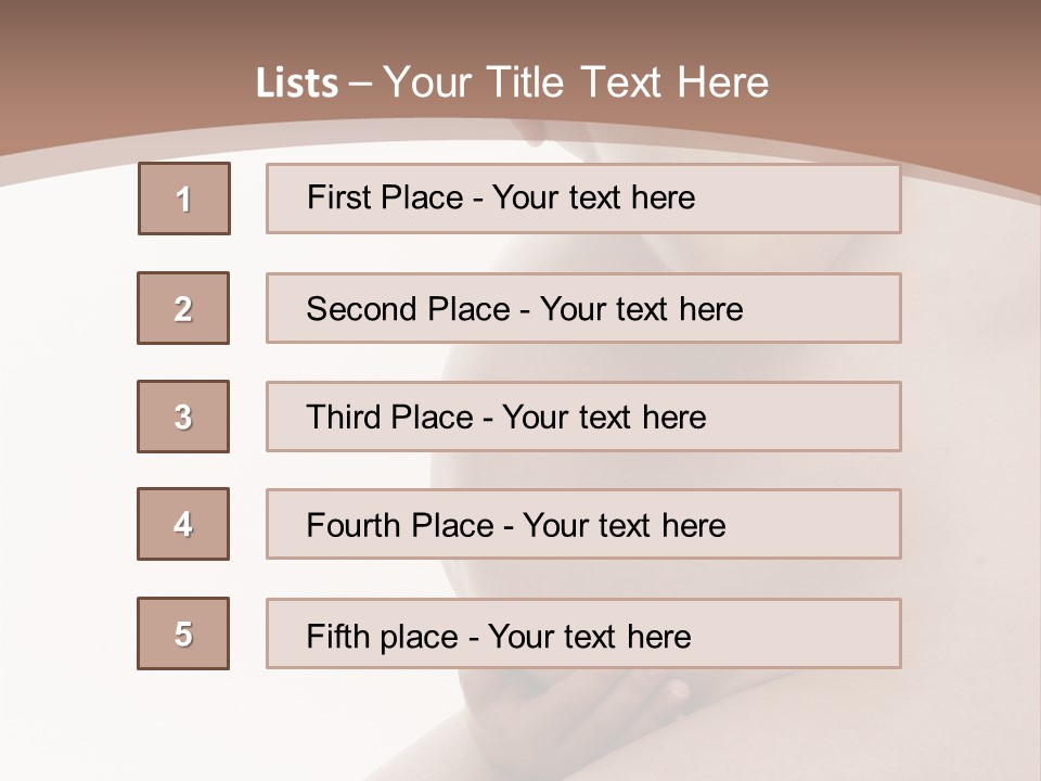 Embarazo Cari Nacer PowerPoint Template