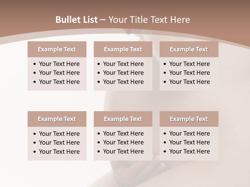 Embarazo Cari Nacer PowerPoint Template