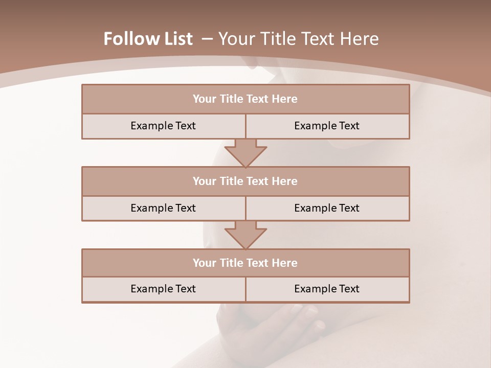 Embarazo Cari Nacer PowerPoint Template