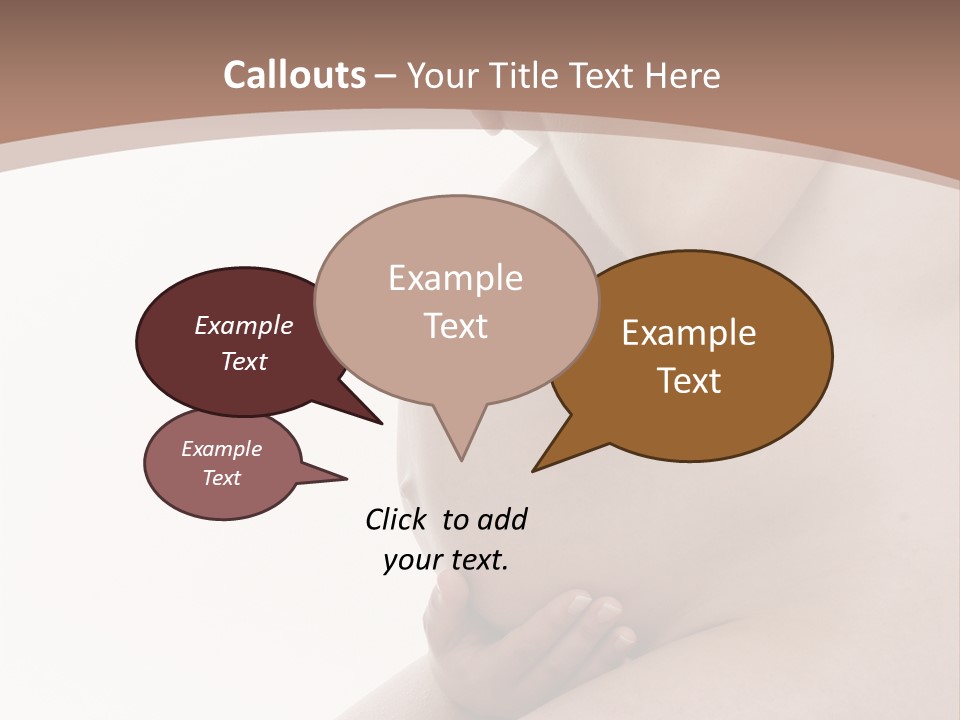 Embarazo Cari Nacer PowerPoint Template