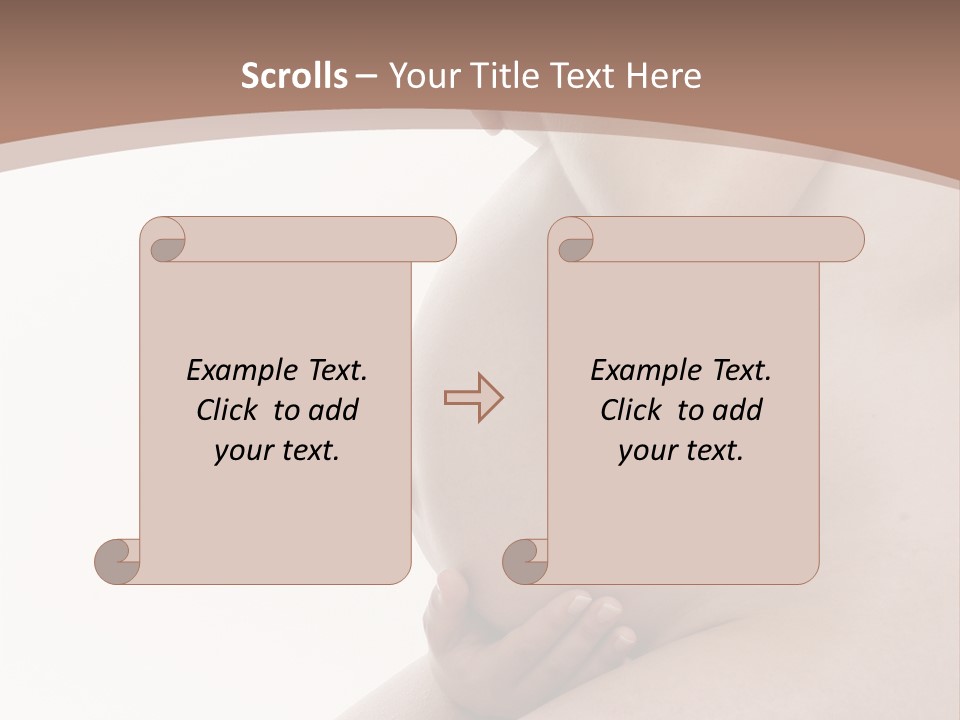 Embarazo Cari Nacer PowerPoint Template