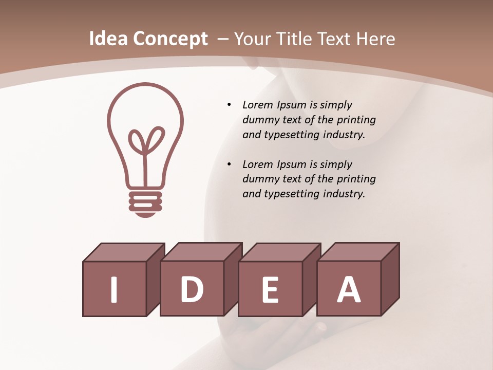 Embarazo Cari Nacer PowerPoint Template