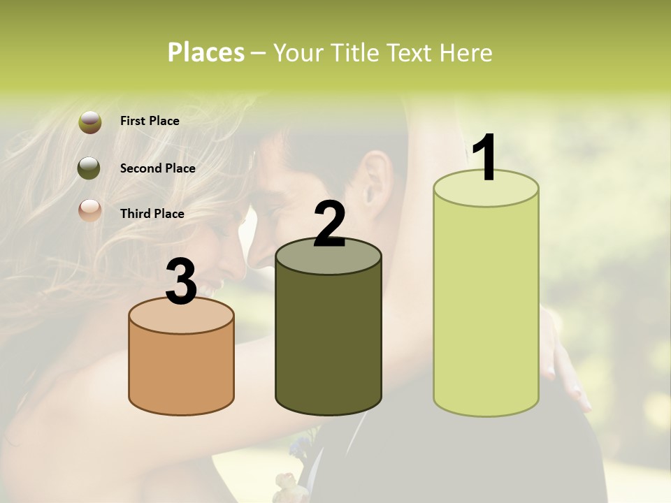 Smiling Looking Person PowerPoint Template