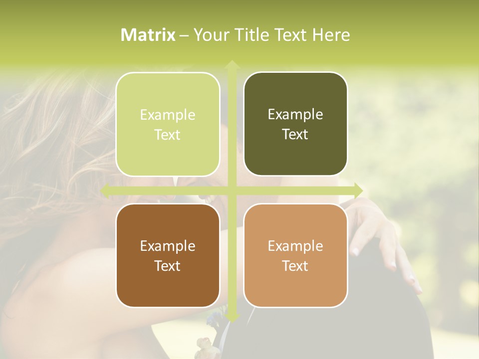 Smiling Looking Person PowerPoint Template