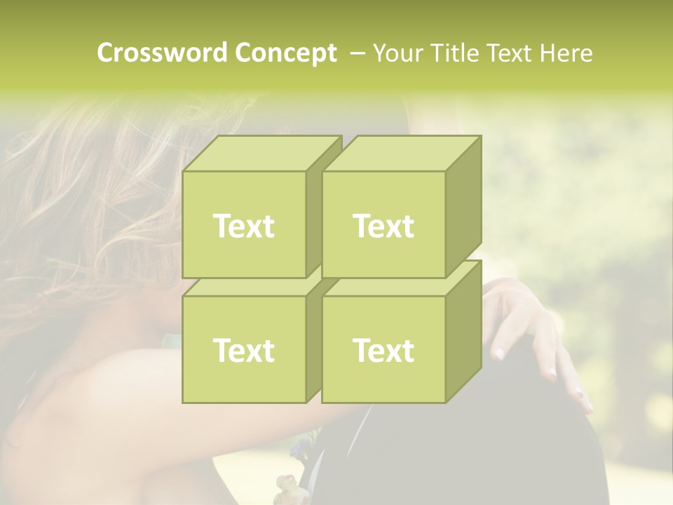 Smiling Looking Person PowerPoint Template