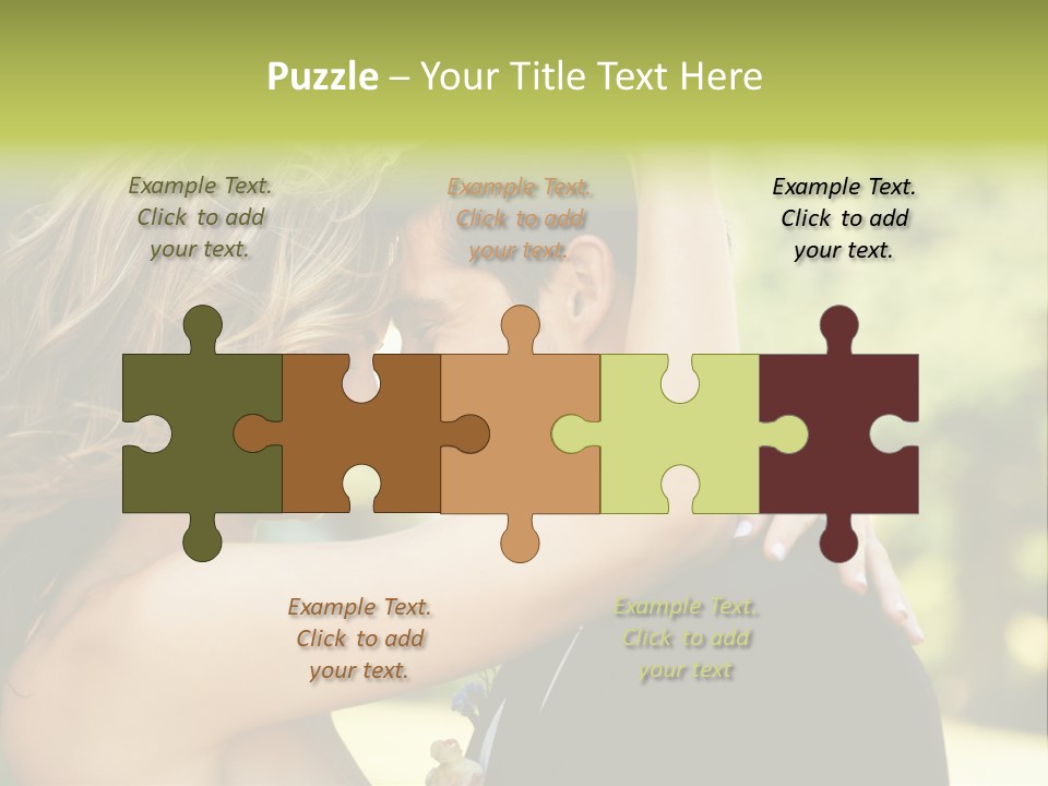 Smiling Looking Person PowerPoint Template