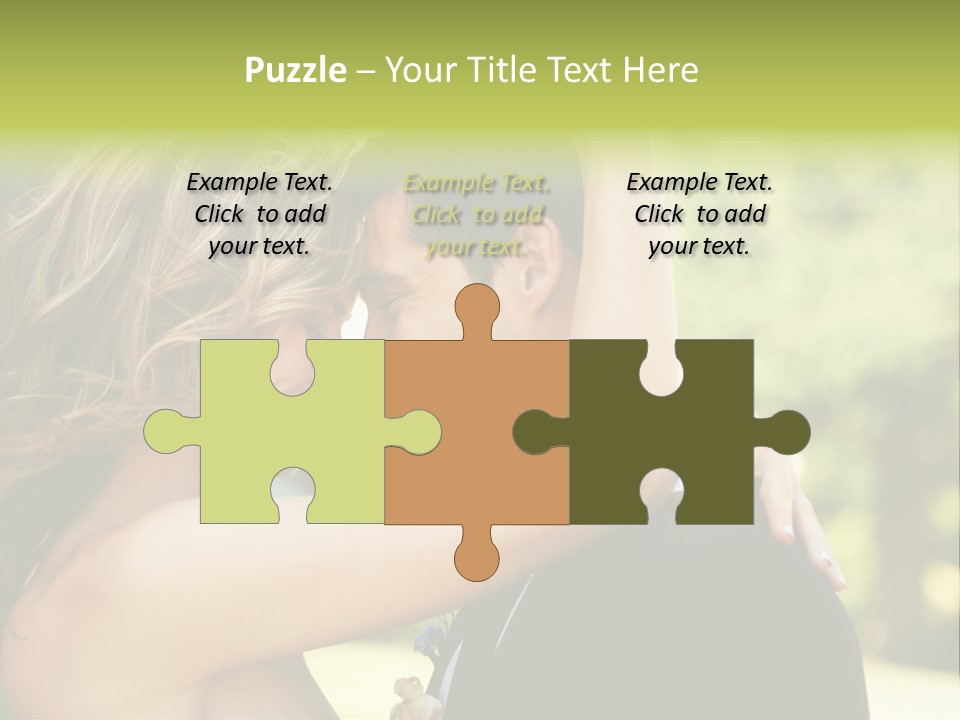 Smiling Looking Person PowerPoint Template