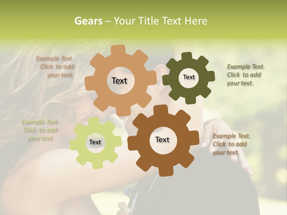 Smiling Looking Person PowerPoint Template