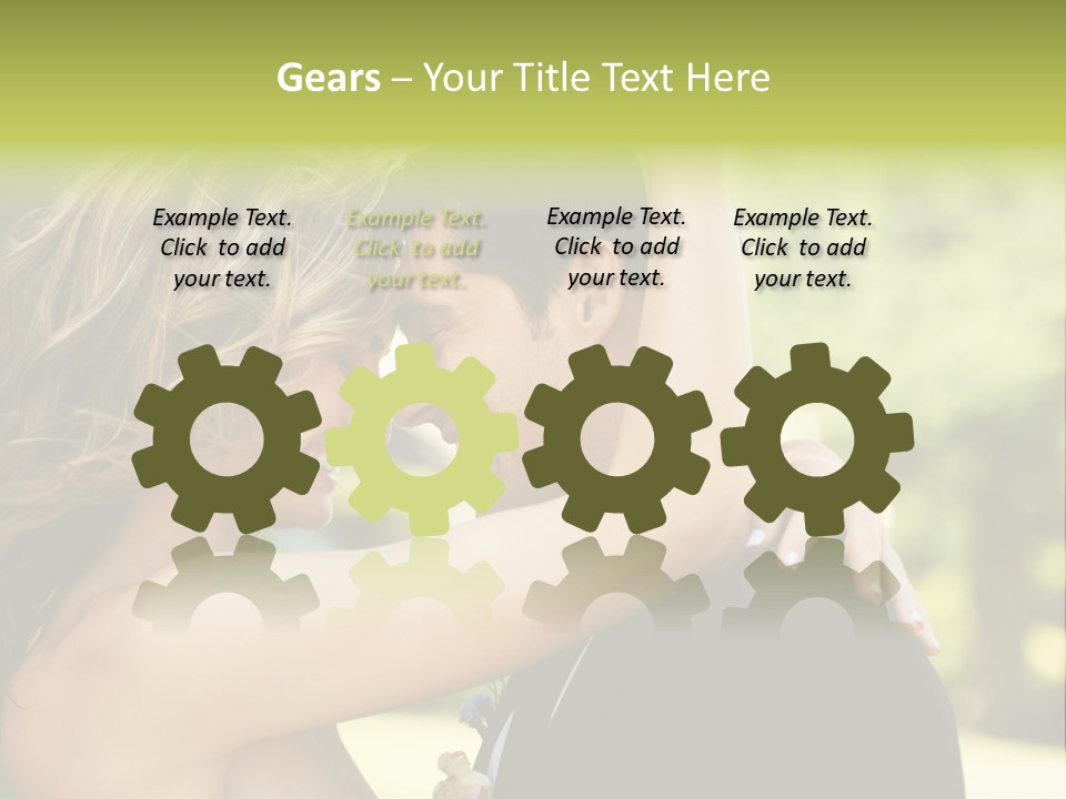 Smiling Looking Person PowerPoint Template