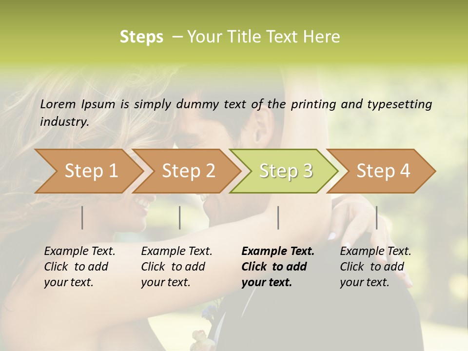 Smiling Looking Person PowerPoint Template