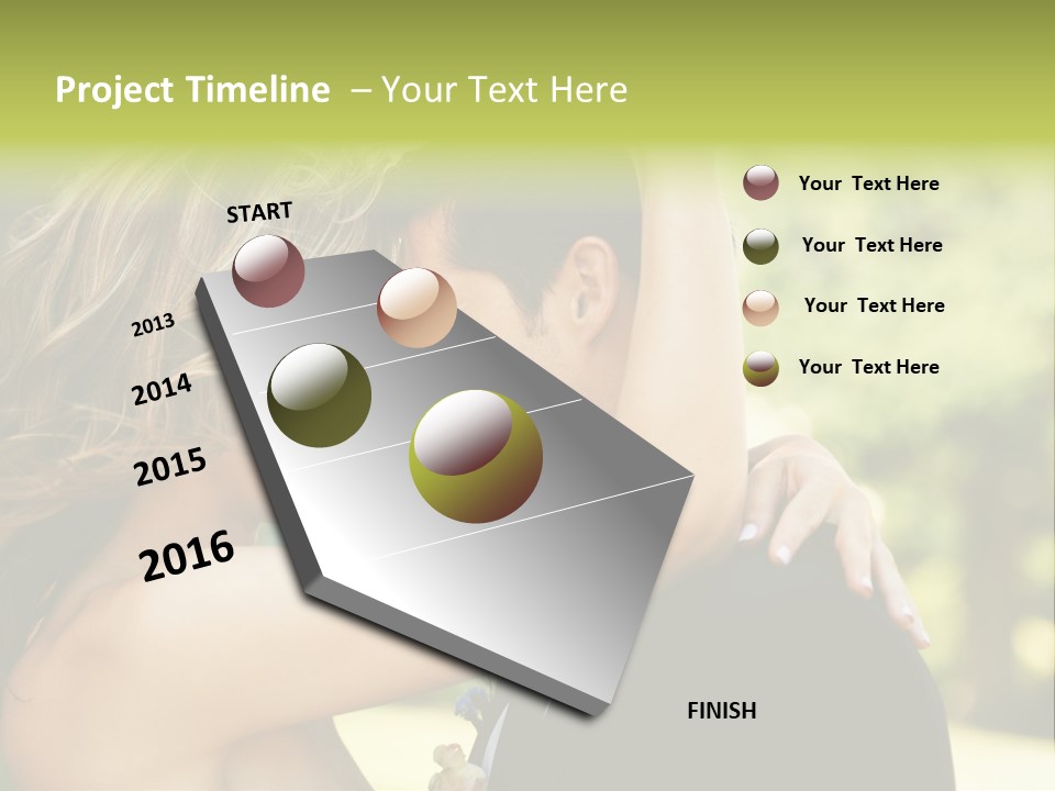 Smiling Looking Person PowerPoint Template