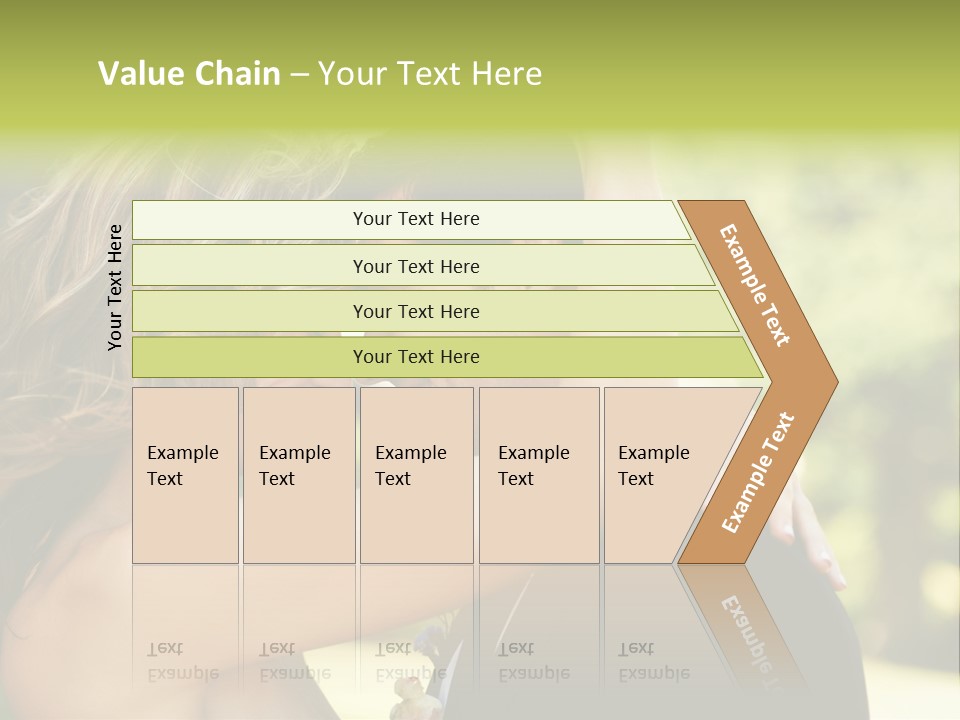 Smiling Looking Person PowerPoint Template