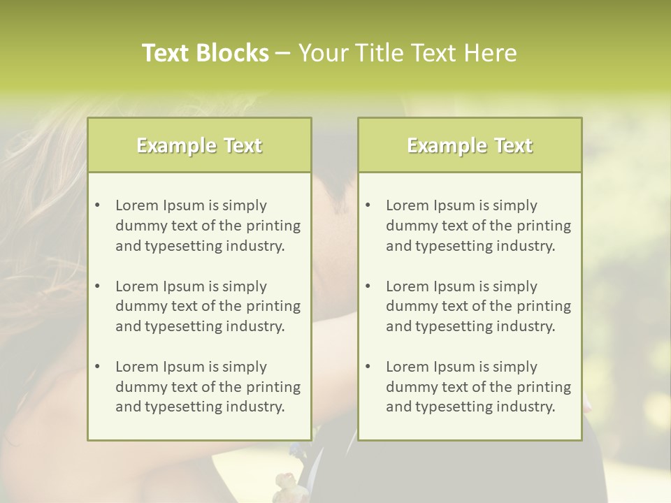 Smiling Looking Person PowerPoint Template