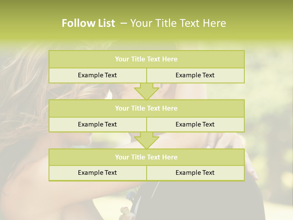 Smiling Looking Person PowerPoint Template