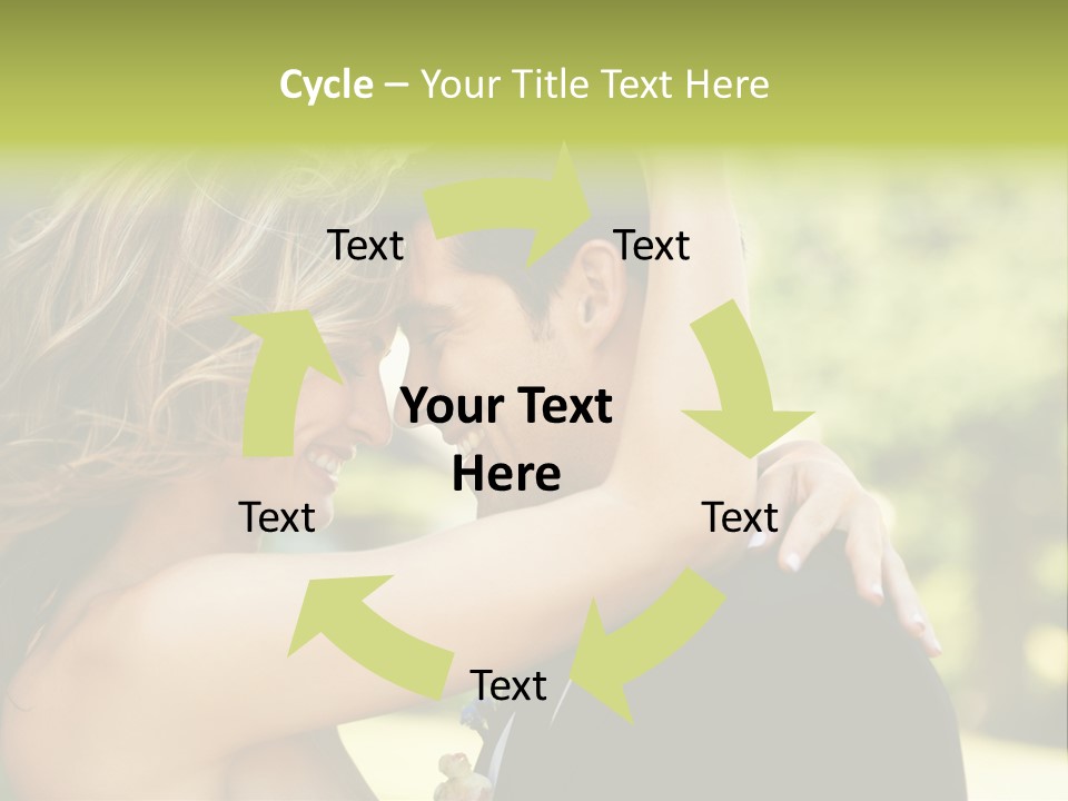 Smiling Looking Person PowerPoint Template