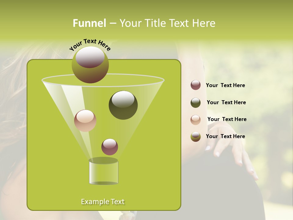 Smiling Looking Person PowerPoint Template