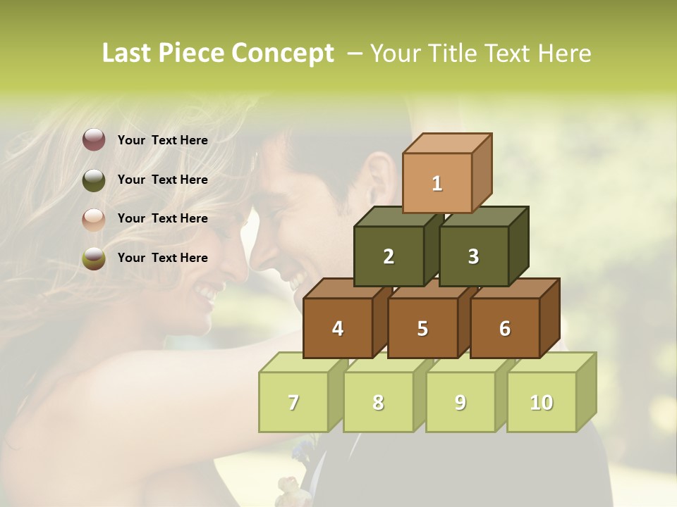 Smiling Looking Person PowerPoint Template