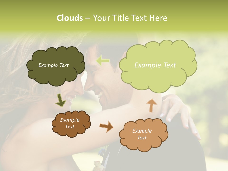 Smiling Looking Person PowerPoint Template