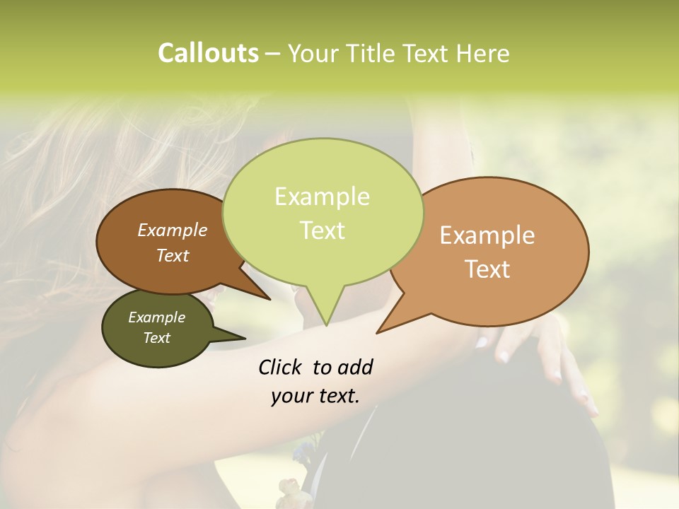 Smiling Looking Person PowerPoint Template
