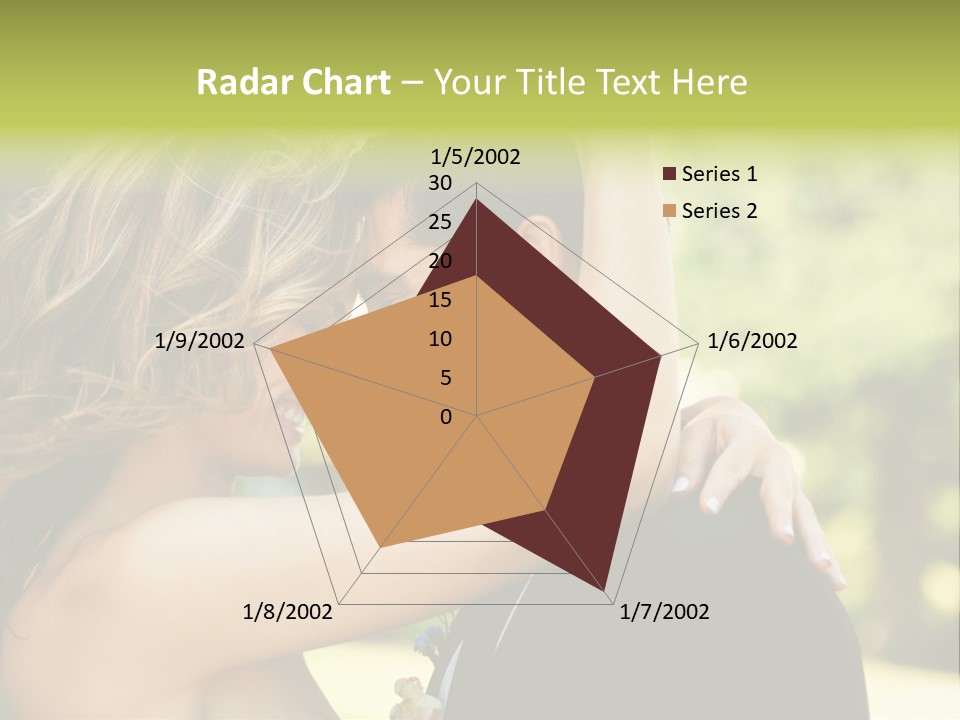 Smiling Looking Person PowerPoint Template