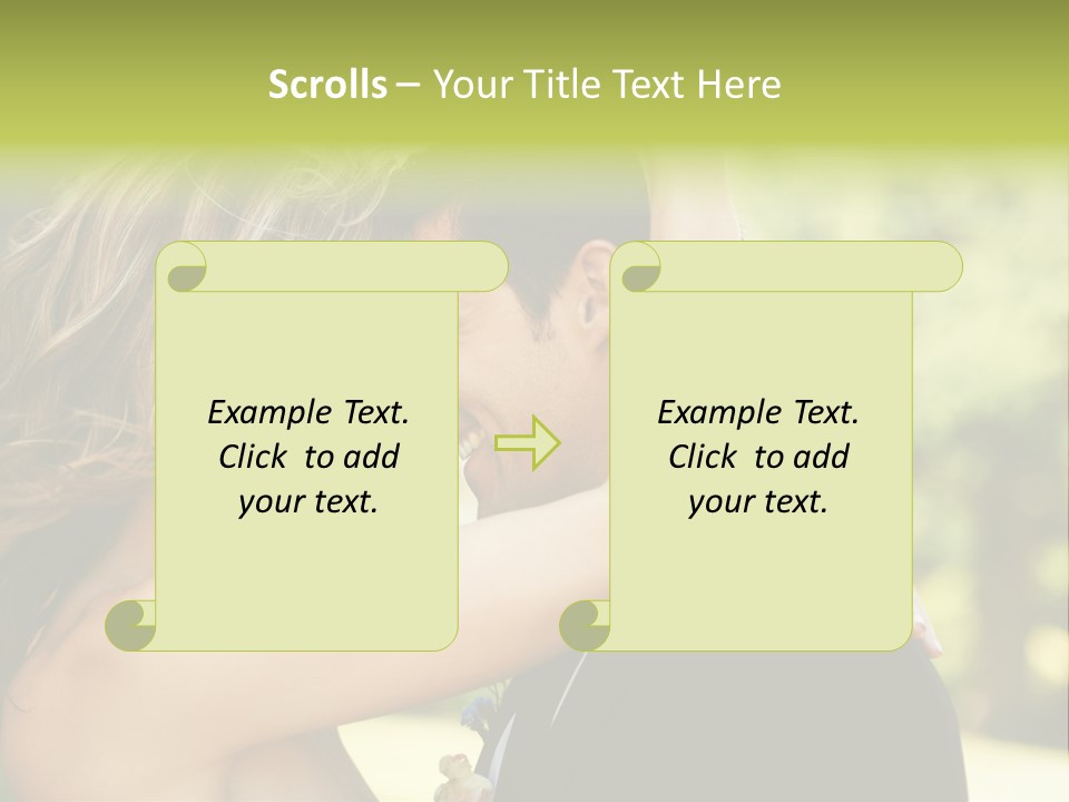 Smiling Looking Person PowerPoint Template