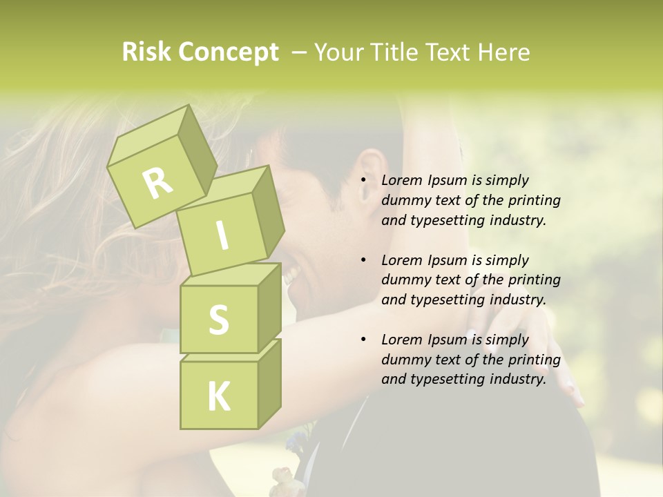 Smiling Looking Person PowerPoint Template