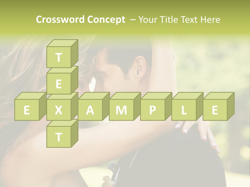 Smiling Looking Person PowerPoint Template