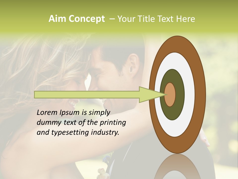 Smiling Looking Person PowerPoint Template
