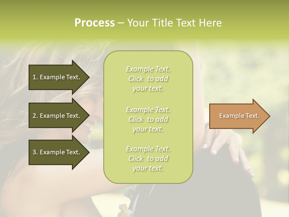 Smiling Looking Person PowerPoint Template