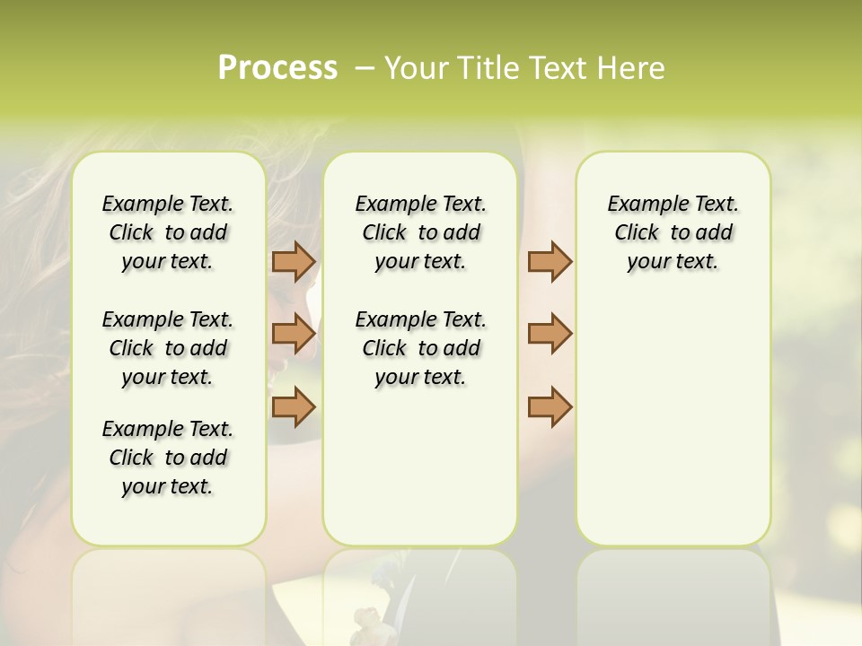 Smiling Looking Person PowerPoint Template