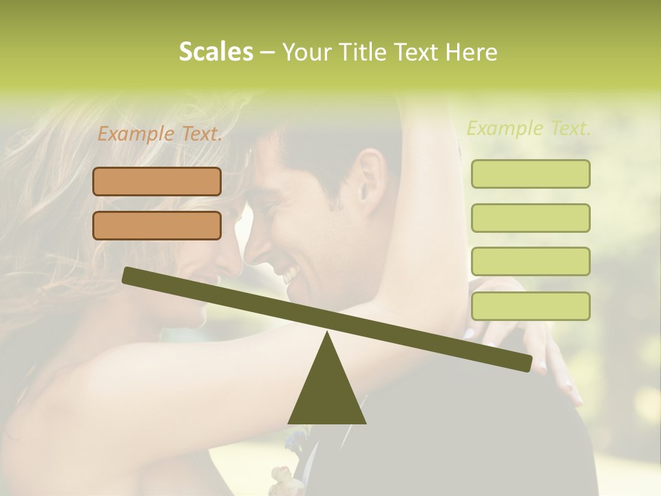 Smiling Looking Person PowerPoint Template