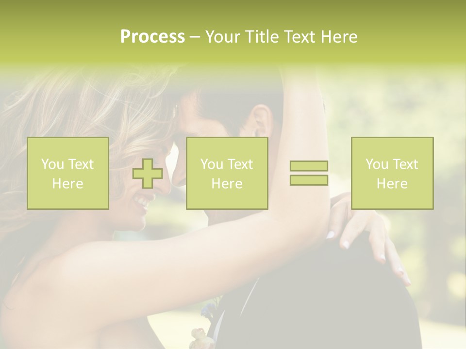 Smiling Looking Person PowerPoint Template