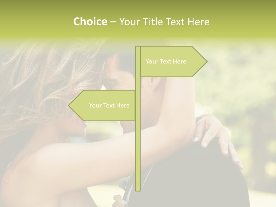 Smiling Looking Person PowerPoint Template