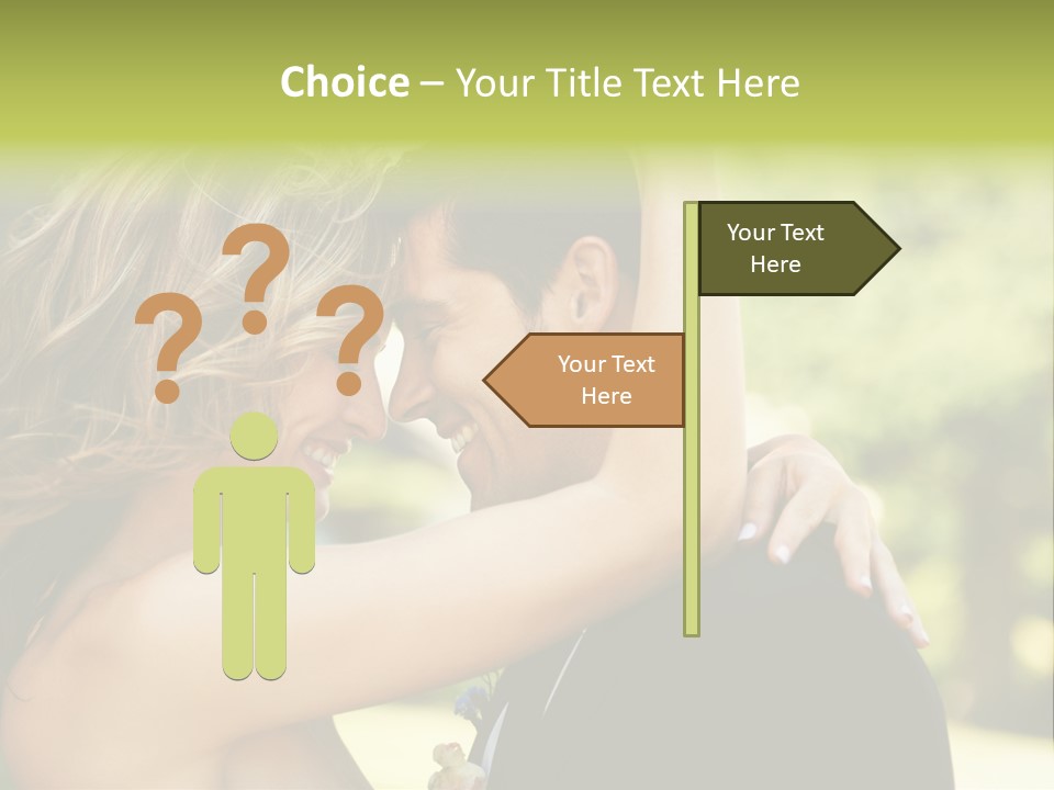 Smiling Looking Person PowerPoint Template