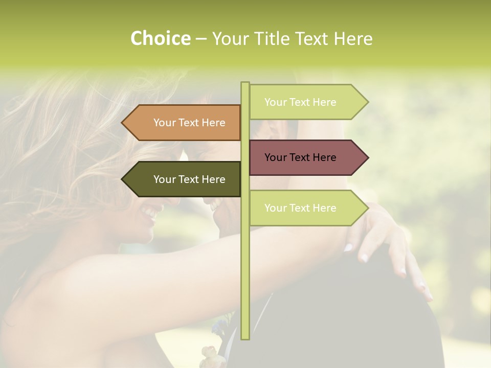 Smiling Looking Person PowerPoint Template