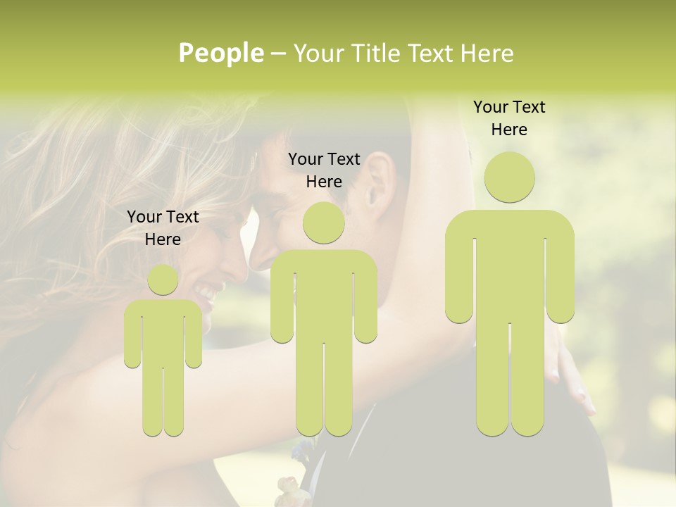 Smiling Looking Person PowerPoint Template