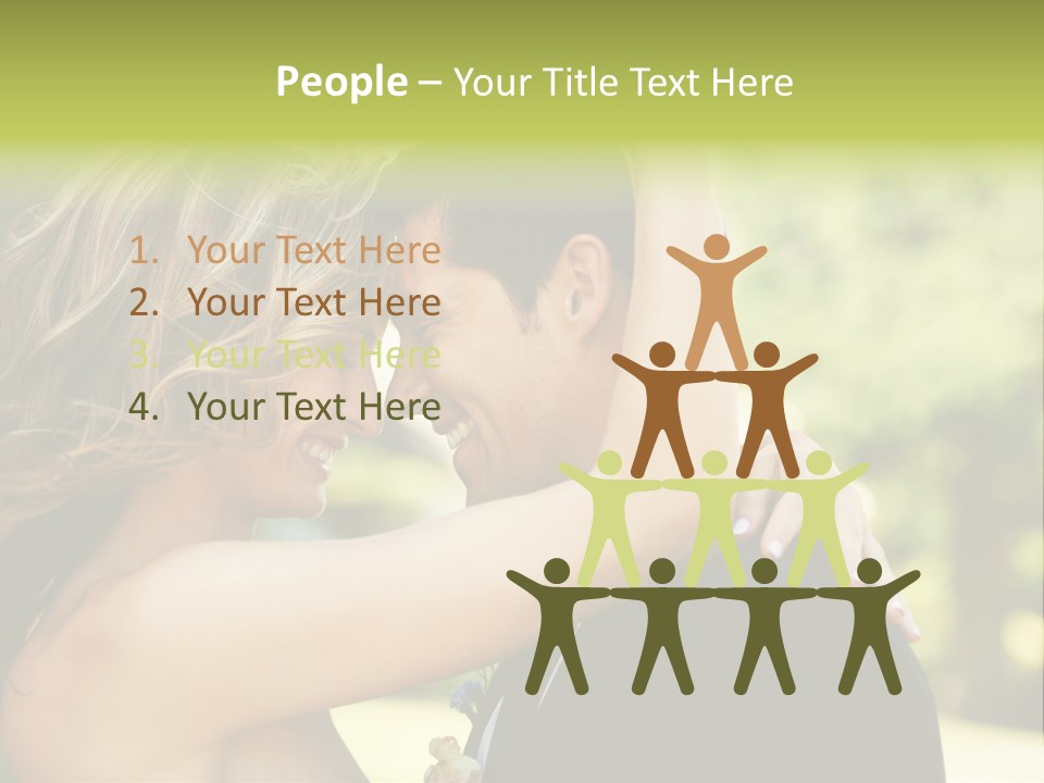 Smiling Looking Person PowerPoint Template