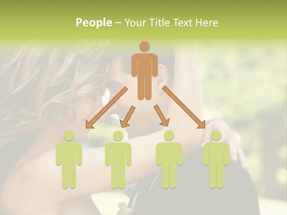 Smiling Looking Person PowerPoint Template